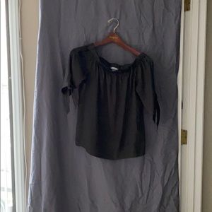 H&M off the shoulder silk like top